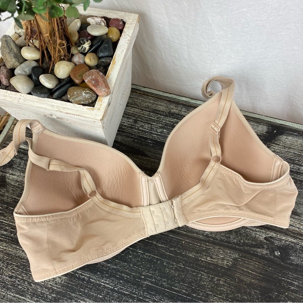 Chantelle Brown Animal Leopard Print Lightly Lined Contour Underwire Bra 36D - Picture 3 of 5